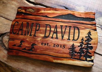 Custom Camping Wood Signs