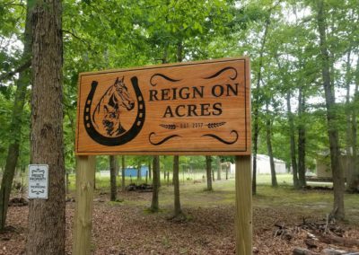 Entrance Horse Ranch Sign