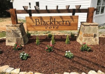 Custom Hanging Entrance Outdoor Sign