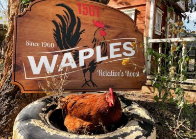 waples custom wooden sign