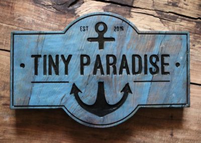 custom lake house anchor sign